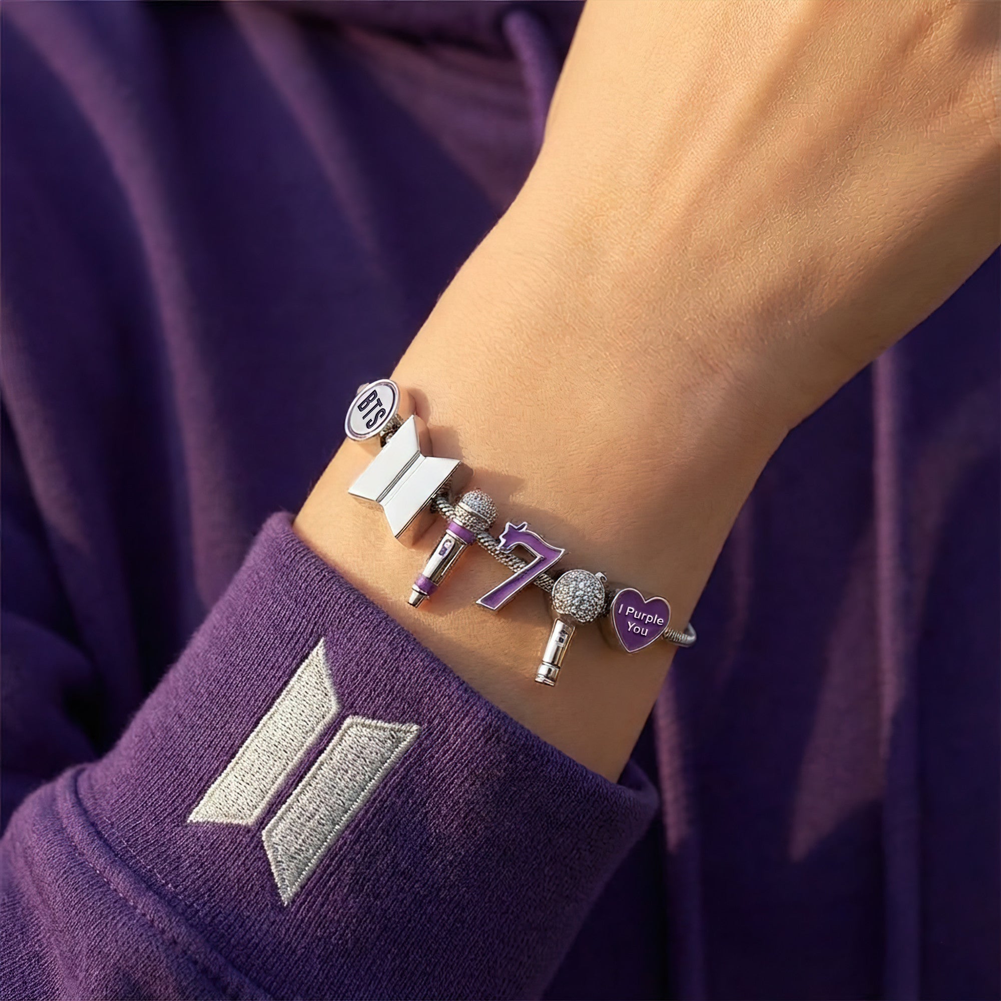 BTS Adjustable Charm Bracelet TNSM